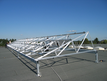 Flachdach Haltesystem Solar